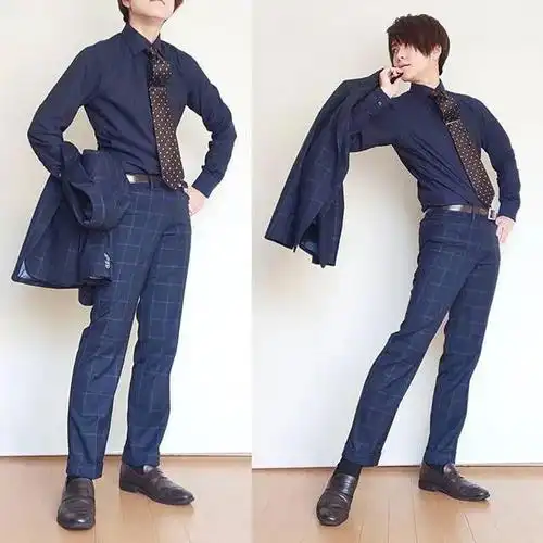 各种姿势西服绘画素材参考