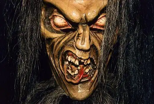 魔鬼,面具,雕刻,木质