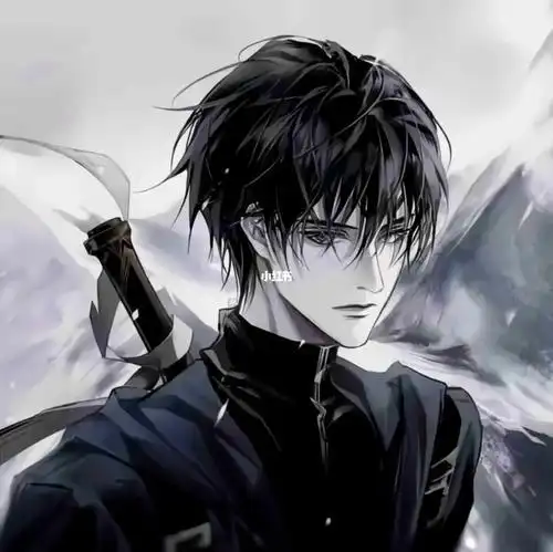 帅气男生头像动漫黑白冷酷 - 超拽女生头像!