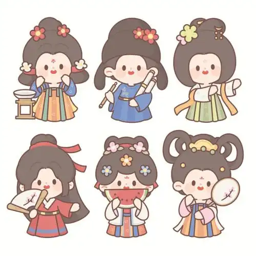 插画  #古風  #q版人物  #可爱  #人物  #简笔画  #手帐  #画个急笔