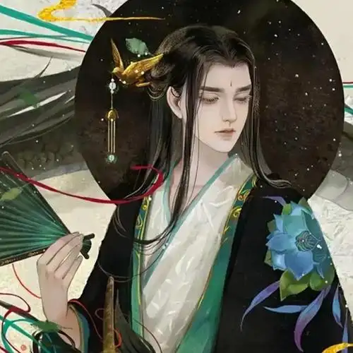 古风扇子头像动漫男(古风扇子男第三弹)(8)