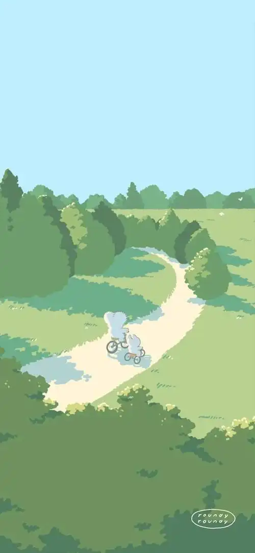 养眼又治愈的清新插画壁纸,真的太可了