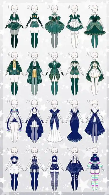 服饰绘画参考素材服饰绘画的参考素材对于创作至关重要.