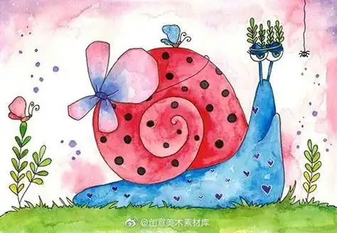 儿童水粉画##儿童画素材##画画##每日一画##水彩##遇见艺术