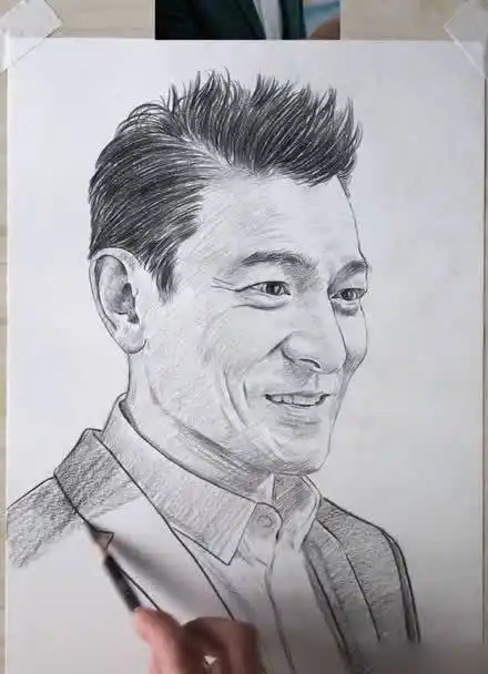 终于等到刘德华开抖音了,我是你20几年的粉丝,今天我来再画幅你的素描