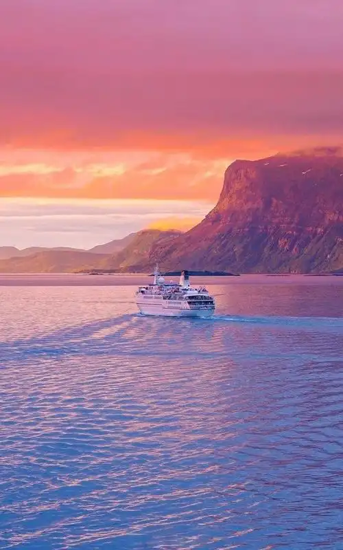 唯美夕阳沙滩自然美景