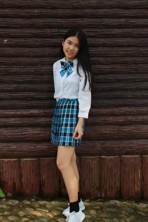 jk学院原宿女大中小学生百褶裙半身裙高腰制服格子百褶短裙校服