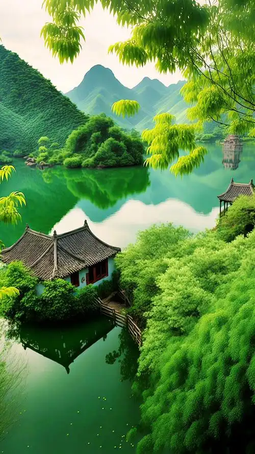 乡村风景#美在山水间 #一起享受大自然的美 #青山绿水-度小视