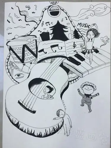 把比赛作品画好了,要的就是这个实力与效率 写美篇遨游在音乐的梦境