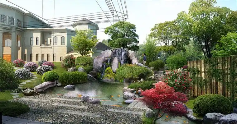 庭院景观设计案例效果图-景观设计-筑龙园林景观论坛