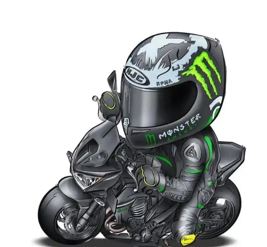 第43弹:手绘漫画卡通机车头像大头.这集乱糟糟的, 川崎z9 - 抖音