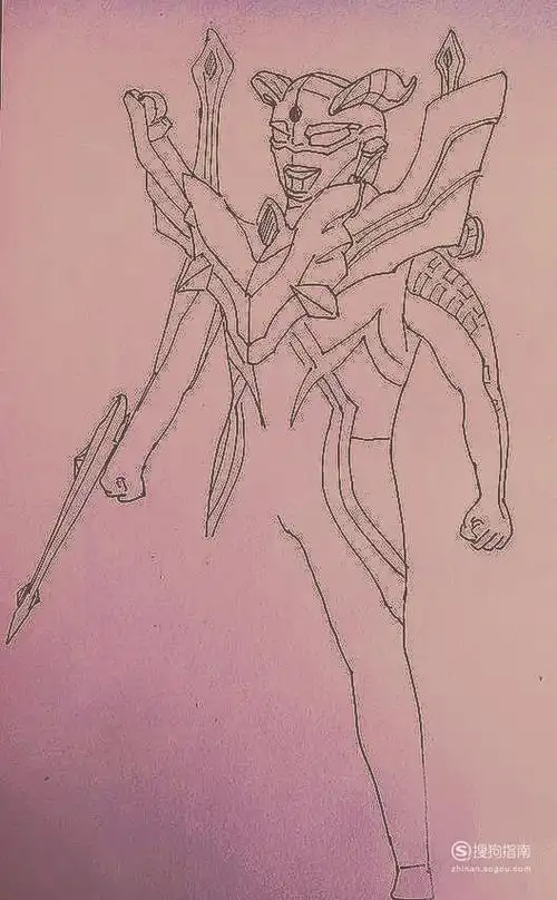 终极赛罗奥特曼怎么画