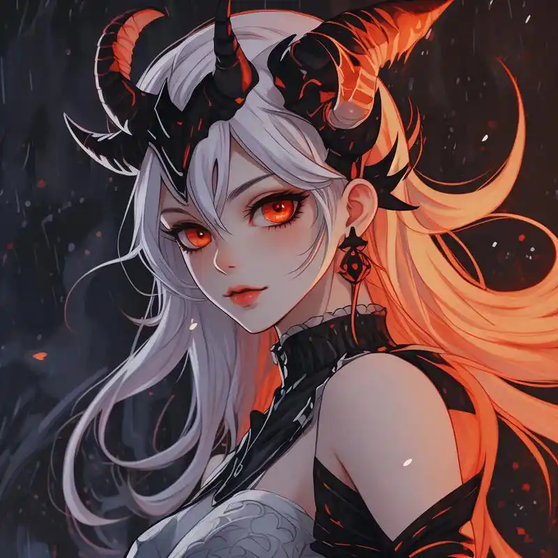 94霸气恶魔女生动漫头像99