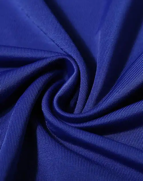 宝蓝色潮流不规则雪纺裙