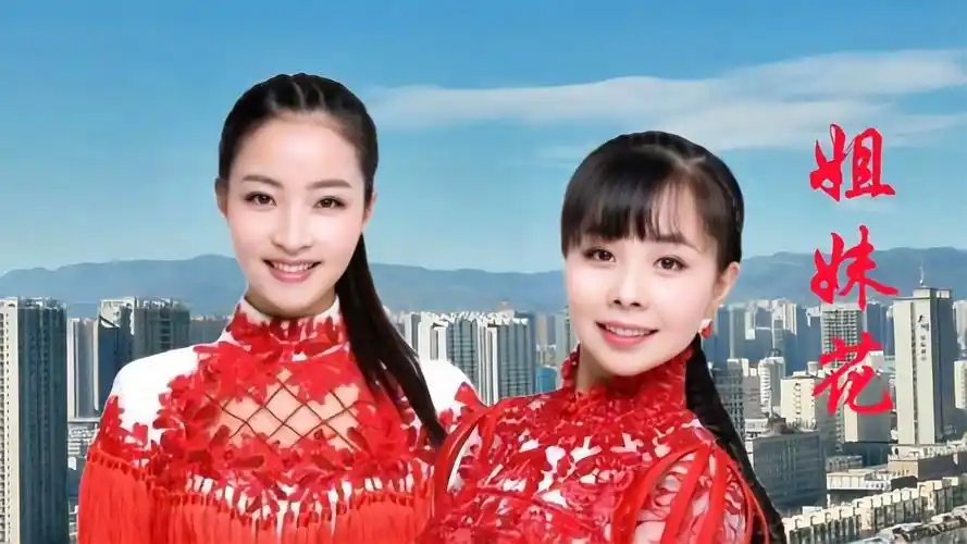 王二妮与妹妹王小妮同台合唱《姐妹花》歌甜人美,歌声一出也太好听了