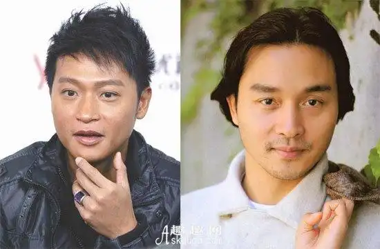 陈志朋和张国荣对比照