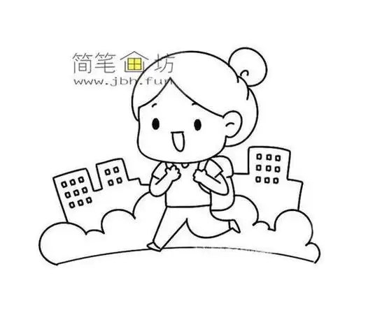 戴红领巾敬礼的小学生简笔画图片如何画人物简笔绘画素材关于小学生简