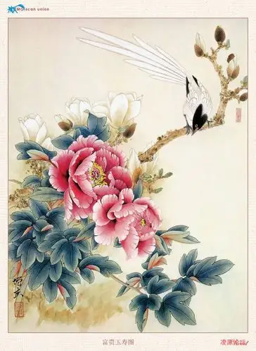 郭庆增工笔牡丹画作欣赏精选 - 宏思宇 - 宏思宇的博客