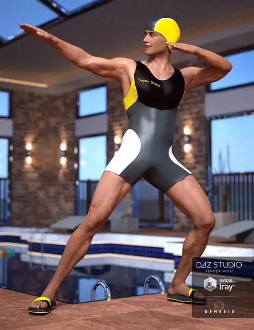male swimsuit for genesis 3 male(s)男子泳装