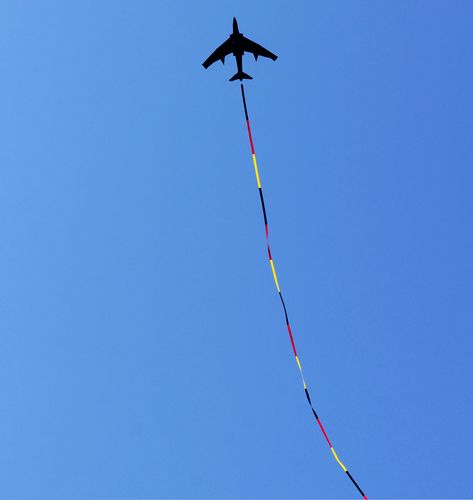 新款战斗机大飞机风筝儿童成人卡通高档三角风筝微风易飞新手套餐