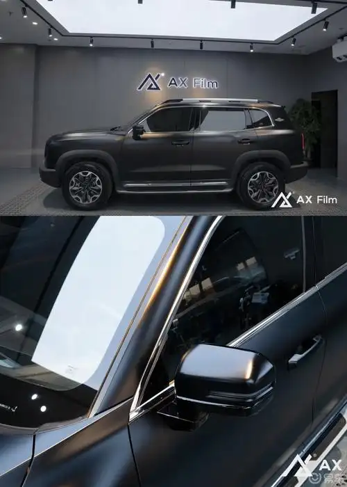 黑武士威武!哈弗大狗改色亚光黑