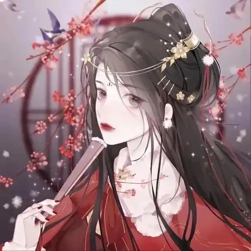 古风头像1002红色系动漫古风女头②