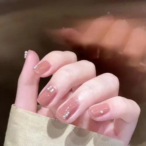 法式美甲成品2021新款可拆卸指甲贴片夏季穿戴美甲工具