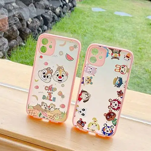 hi-yoohere iphone x 手机壳,可爱卡通动物家庭图案光滑柔软 tpu 防震