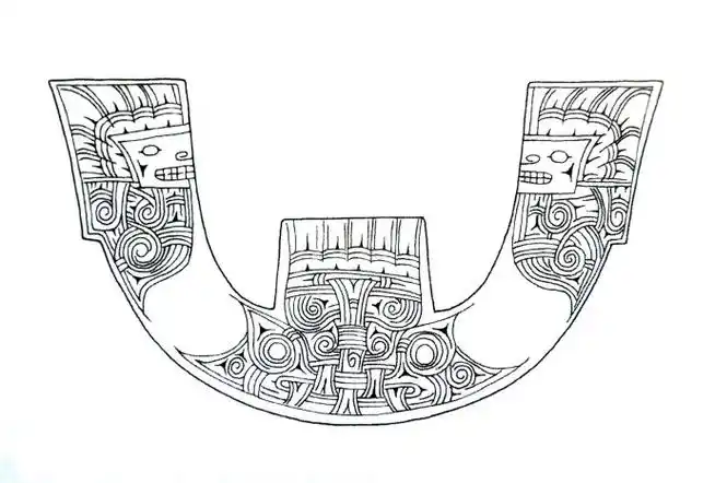 图33  图34  图35  4 ,玉冠状器(瑶山m2 :1 ) 良渚文化玉冠状器发现