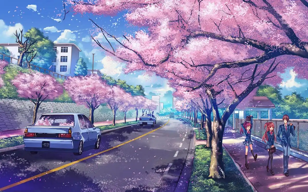 二次元世界精美街景图片壁纸