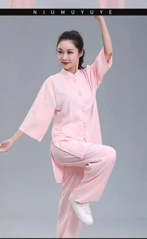 觅有之(mi you zhi) 太极服女夏季中短袖太极表演服练功服晨练服健身