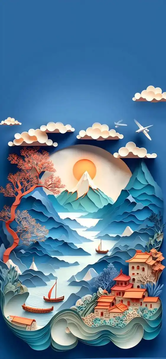 像这种立体感很强的壁纸图片,如果在一部屏幕素质还算不错的手机上