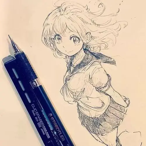 临摹完这组动漫插画连你的速写水平都能大幅度提高了