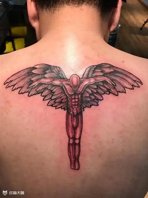 天使_纹身图案手稿图片_徐鹏的纹身作品集