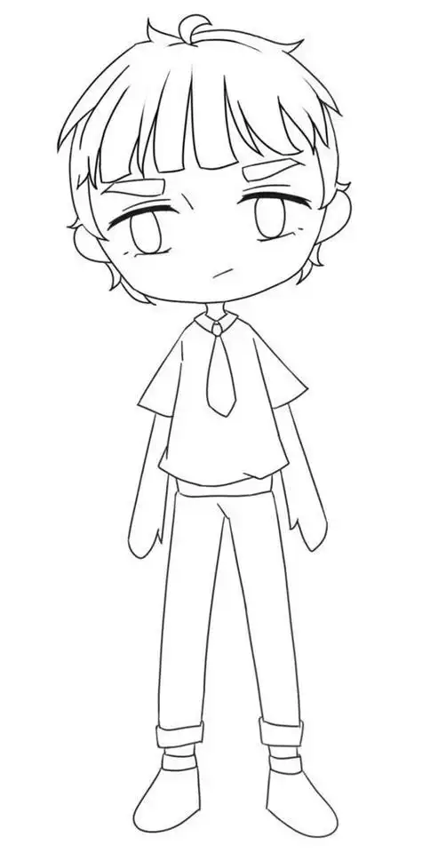 q版动漫男生人物简笔画教程视频动漫人物简笔画q版男孩动漫q版男简笔