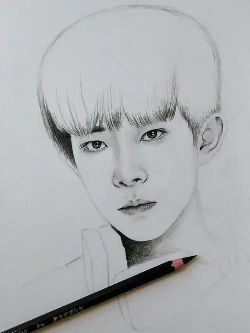 手绘教程易烊千玺