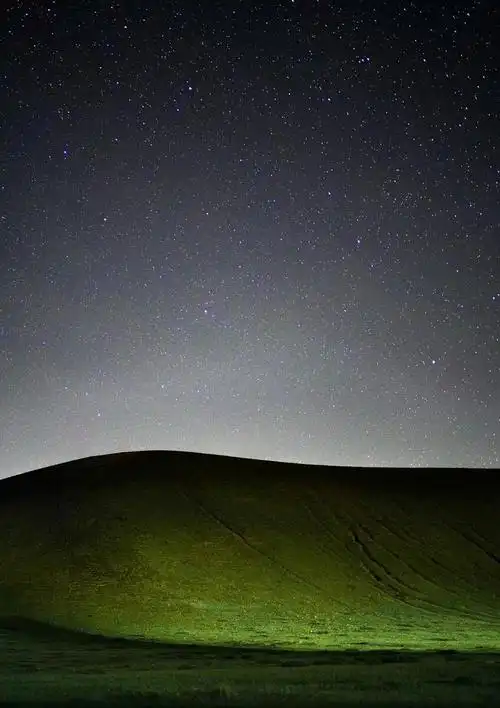 内蒙古的星空,散落在草原上的群星.