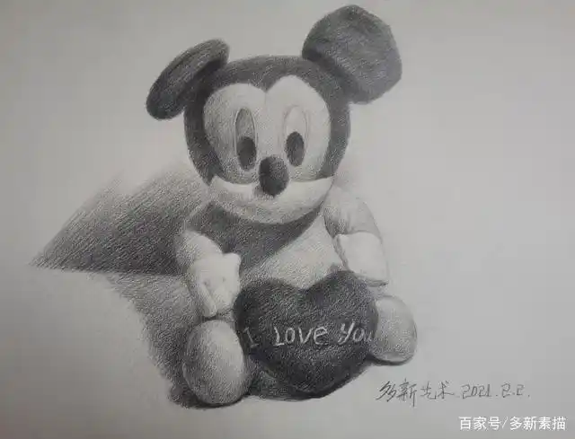 素描米老鼠写生