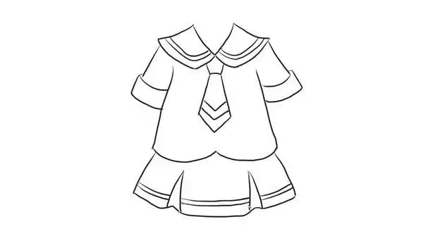水手服简笔画画法 水手服简笔画怎么画