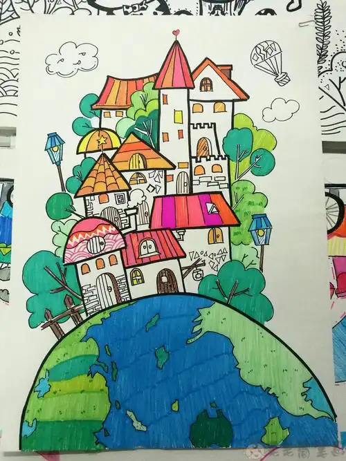 7一9岁儿童画大全儿童画图片