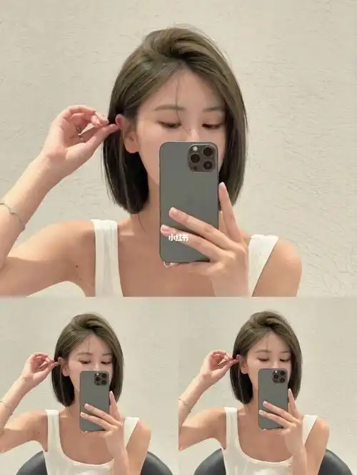 减龄又自然,是不少在校妹子最爱的短发发型之一,不需要做过多的剪修饰