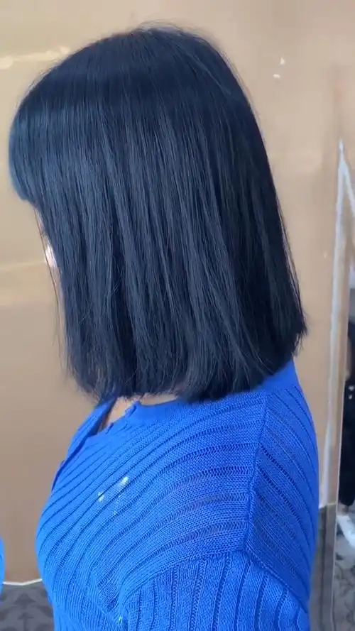 不漂不褪色一步到位的黑蓝色