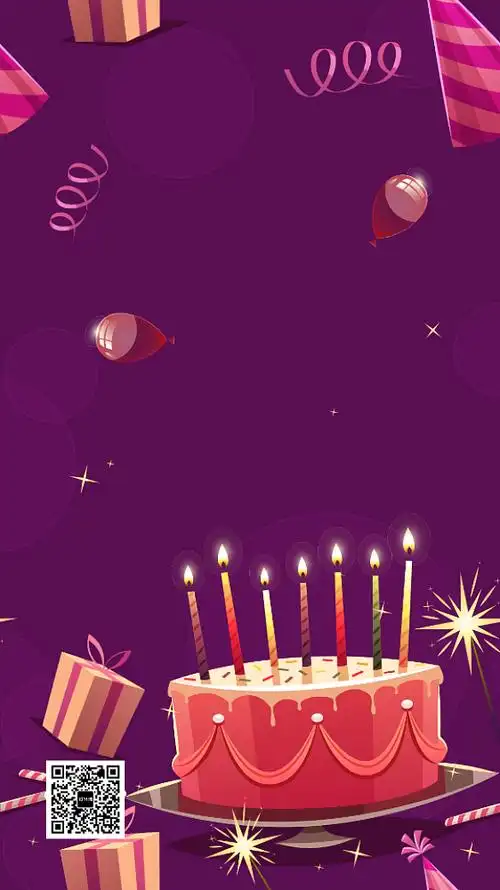 生日派对简约背景