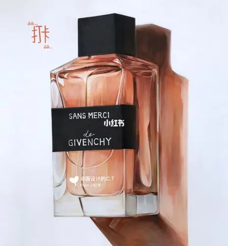 马克笔彩铅香水瓶教程