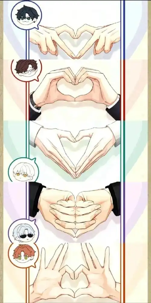 光夜男主比心方式##光与夜之恋