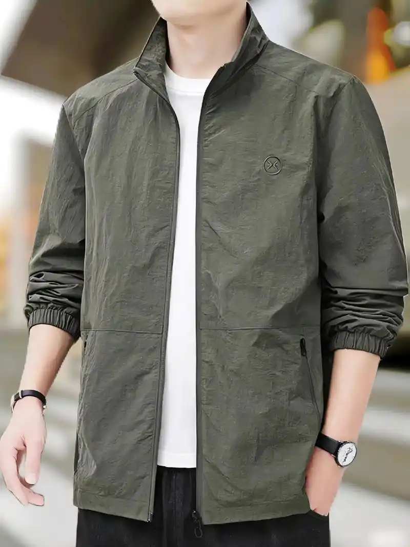 兄弟们～辰先生立领夹克外套,休闲百搭,男装必备,立领