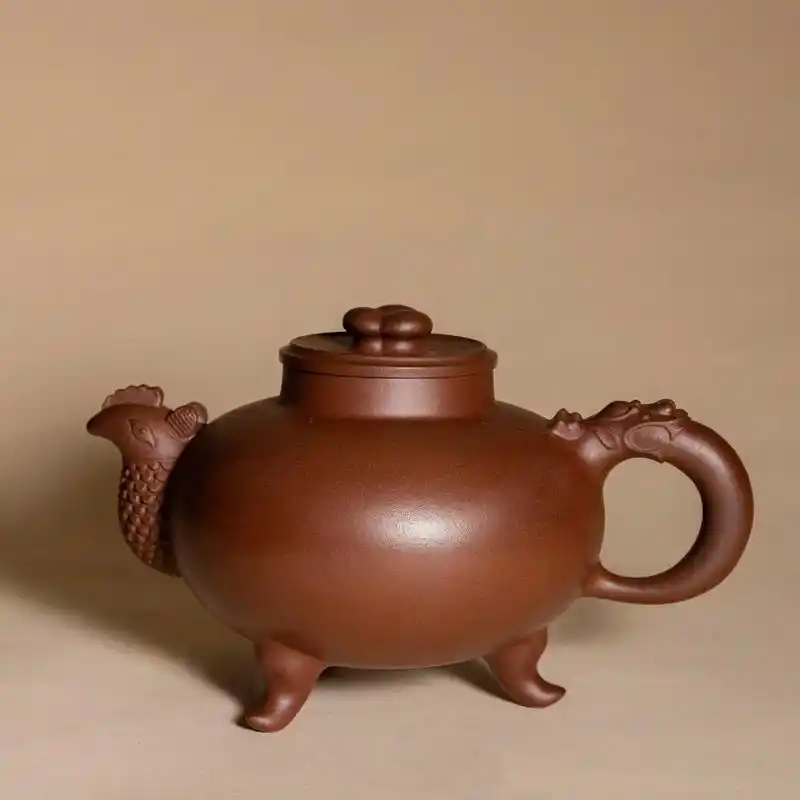 陈国良《天鸡壶》紫砂壶.#收藏文玩老物件 陈国良一九九三年制 - 抖音