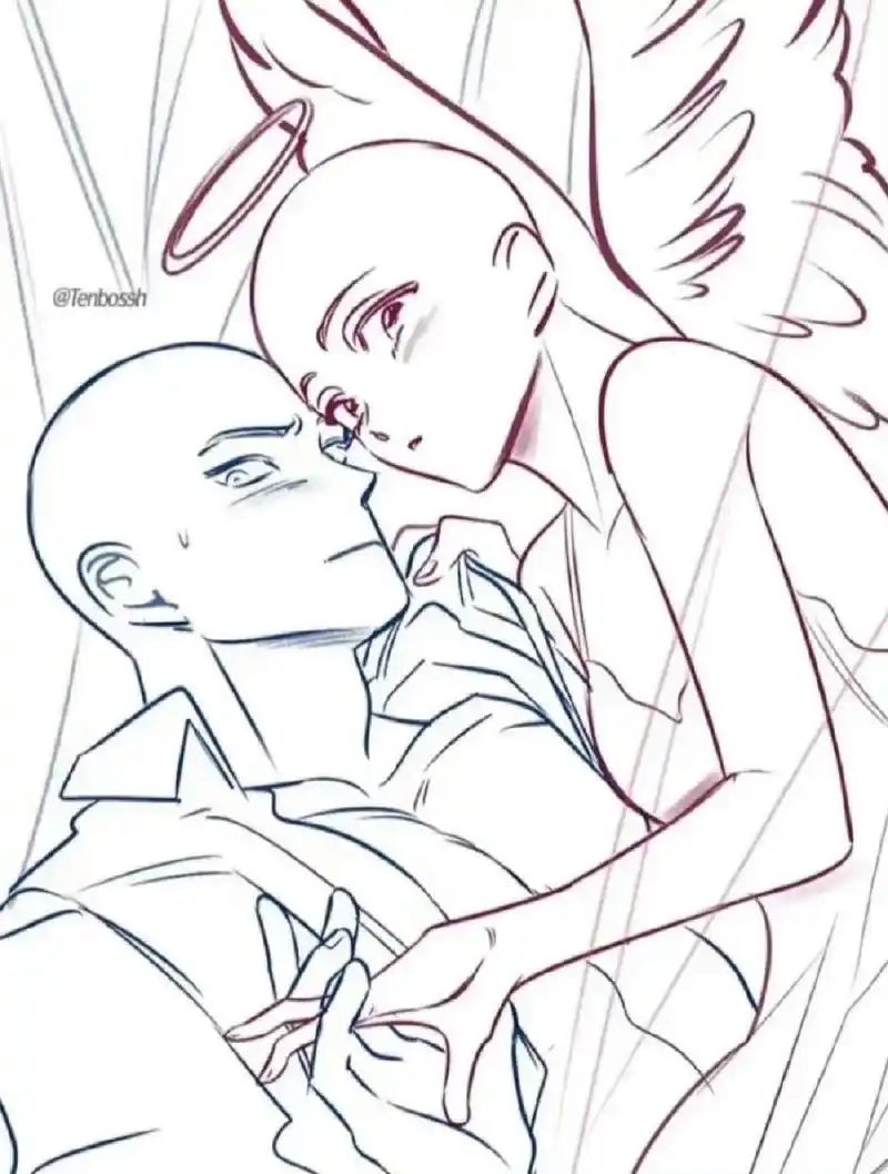 绘画参考 | 甜甜cp模板来啦～ 77解锁更多绘画参考,让你的画面更有