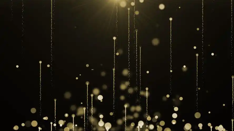 4k高清黑金粒子年会晚会舞台背景特效ae模板