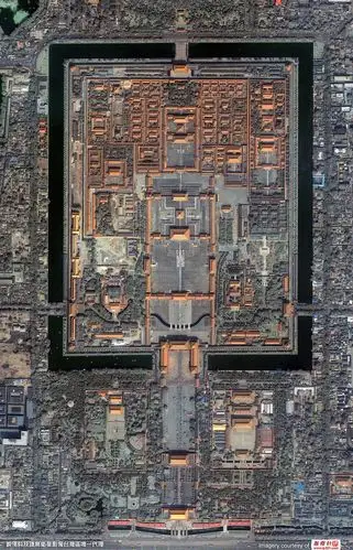 北京故宫清晰卫星照片
